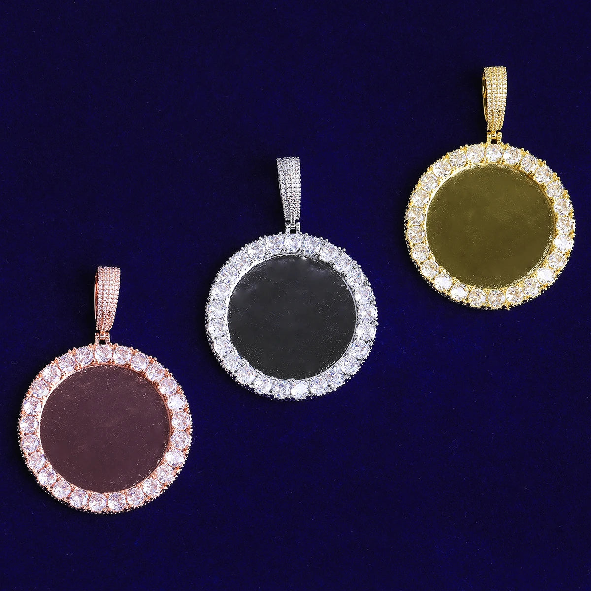 Focused Memory | VVS Diamond CZ Custom Photo Picture Street Wear Pendant Necklace