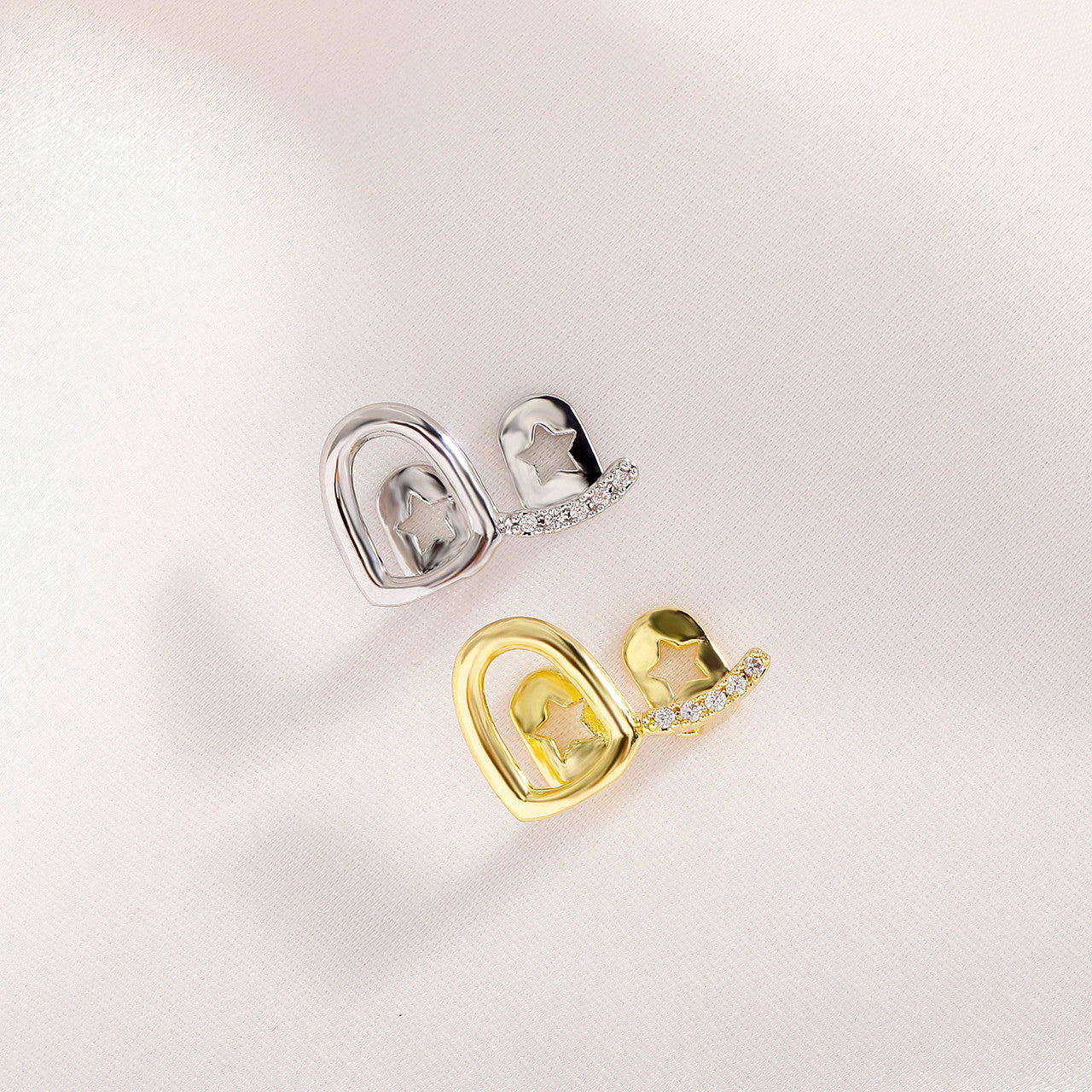 Open Face Smile | VVS Diamond CZ Stone Iced Blinged Out Mouth Tooth Teeth Grillz