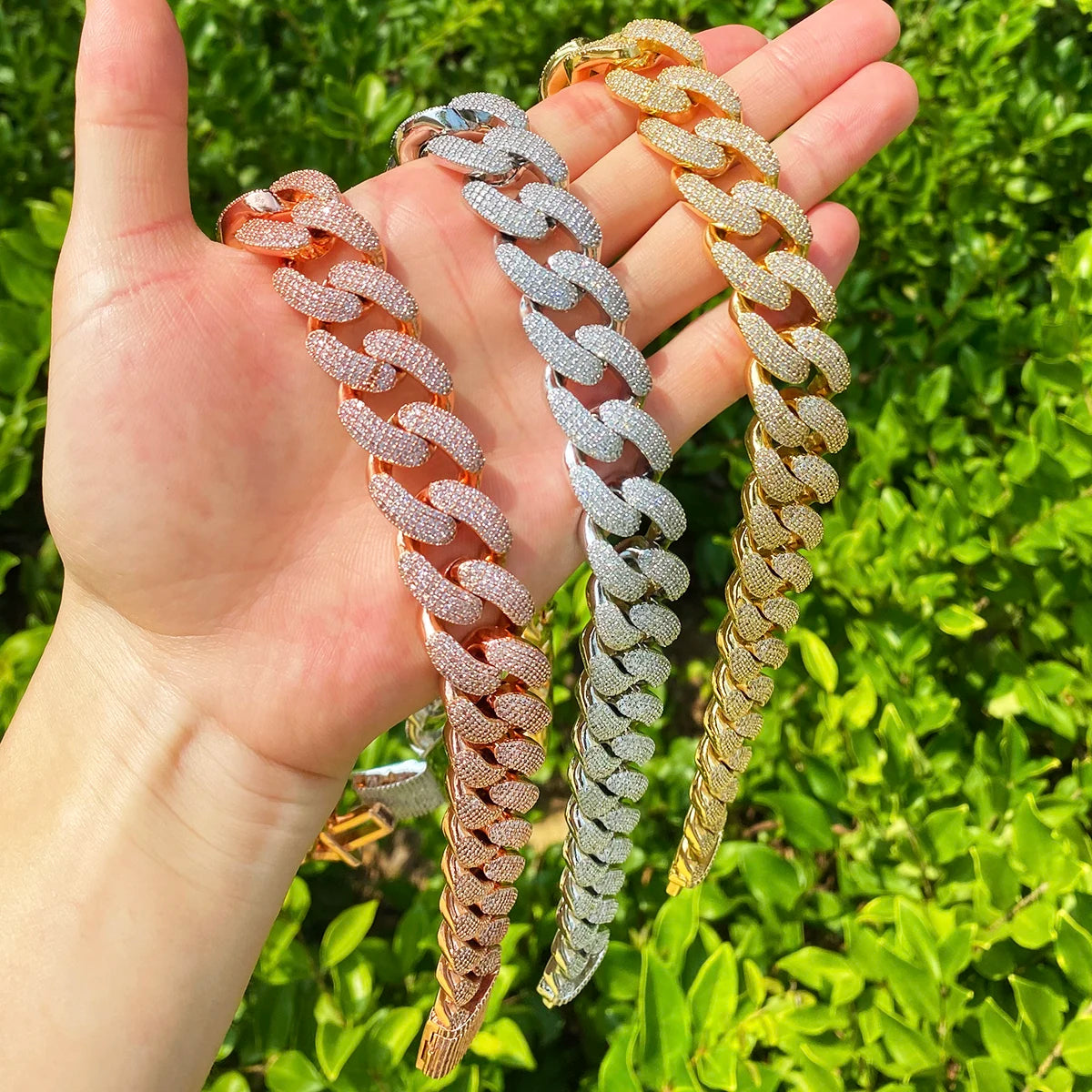 Classic Cut | Diamond CZ 20mm 5AA+ Stones Miami Cuban Link Hip Hop Chain Necklace