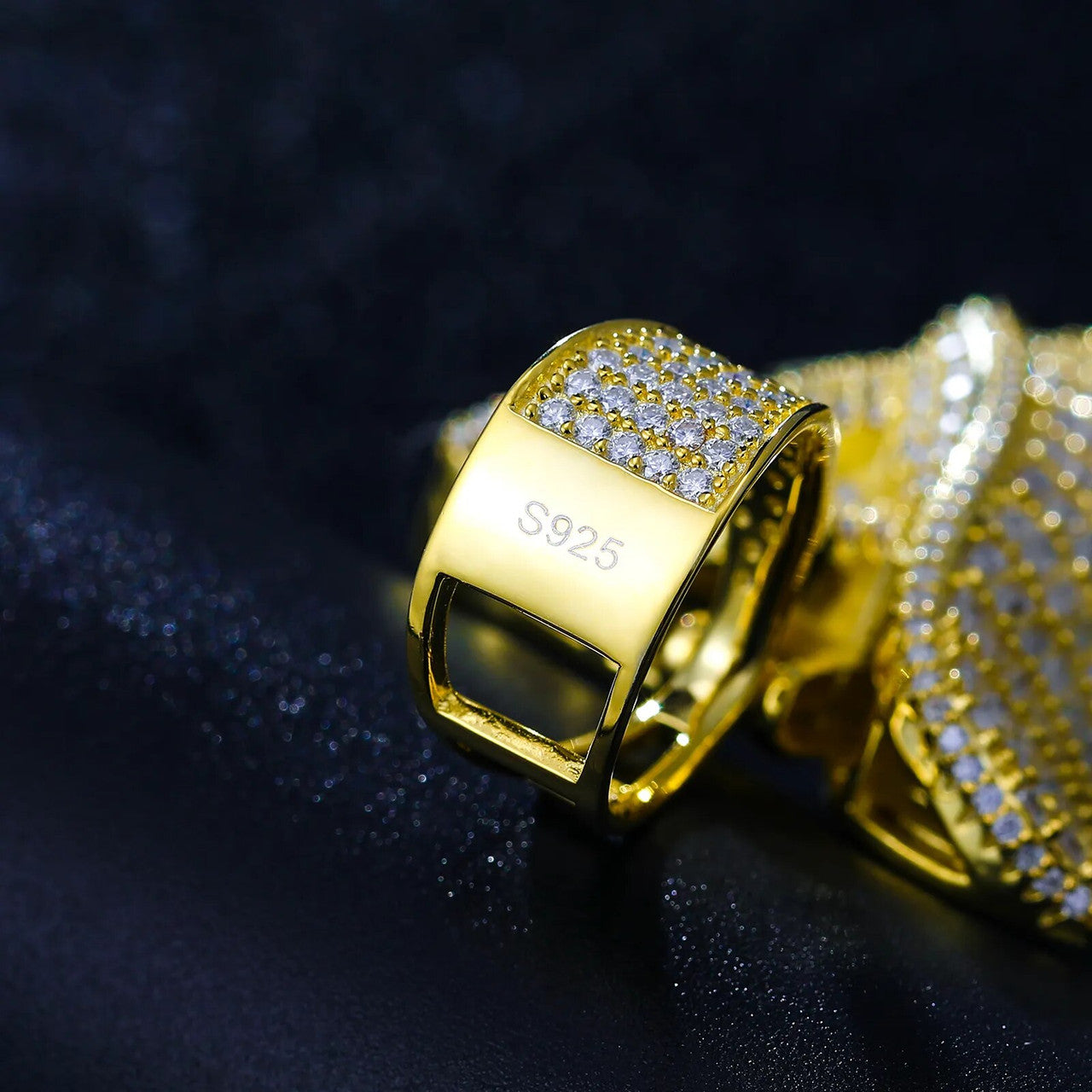 Iced Blossom | Moissanite Diamond Solid Sterling Silver Baguette & Round Stone Rose Pendant