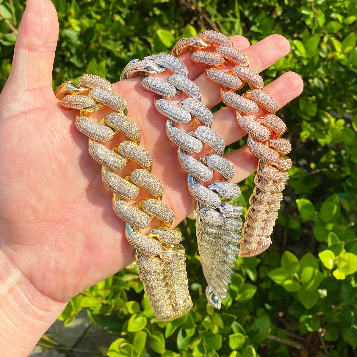 Big 32 | 32mm VVS Diamond CZ Thick Heavy Miami Baguette Iced Cuban Link Chain