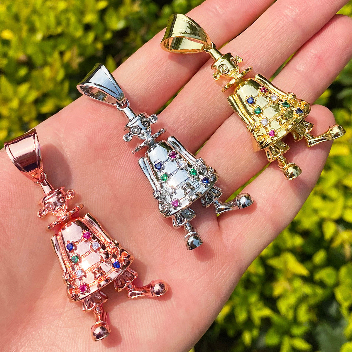 Steam Punk'ed | VVS Diamond CZ Clown Monkey Robot Hip Hop Pendant