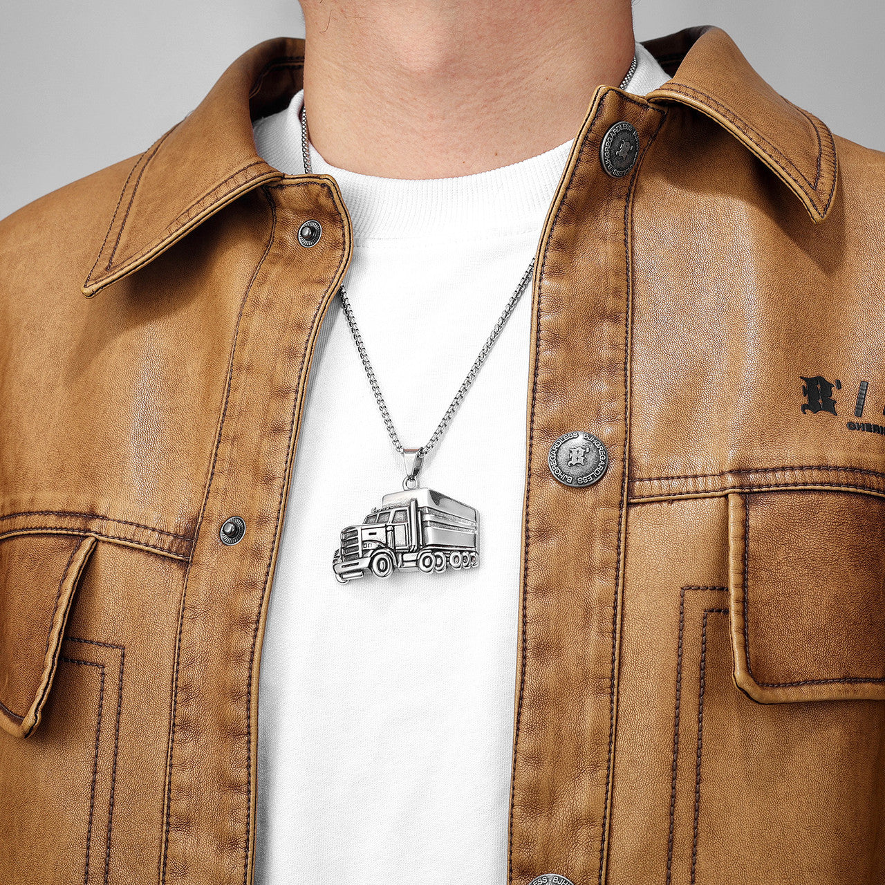Trucker | 316L No Fade Stainless Steel Truck Driver Street Wear Hip Hop Pendant