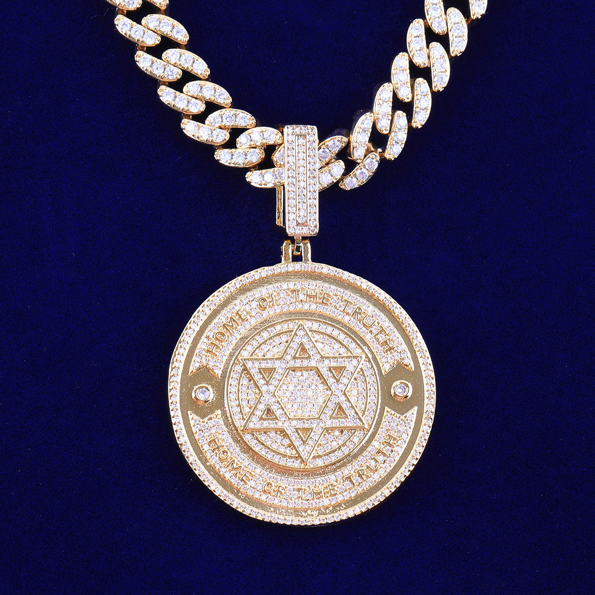 The Truth | VVS Diamond CZ 6 pointed Star of David Hip Hop Pendant Chain