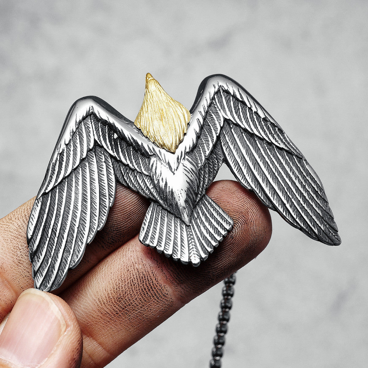Soaring Eagle | 316L Stainless Steel Street Style Hip Hop Flying Eagle Pendant