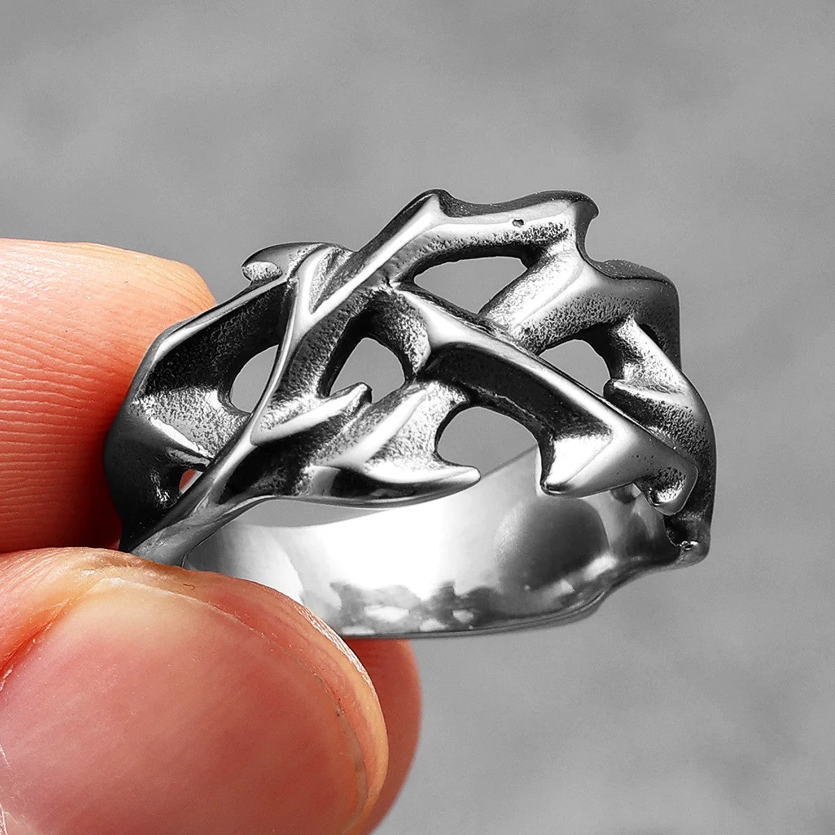 Thorns of Jesus | 316L No Fade Stainless Steel Spiritual Street Wear Rings