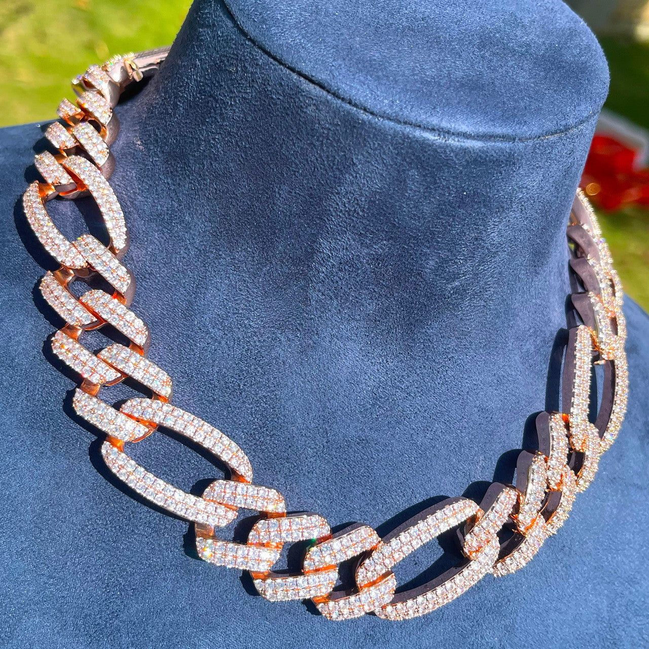 The Cubaro | Cuban Link Figaro Mixed Prong Set Link VVS Diamond Hip Hop Chain