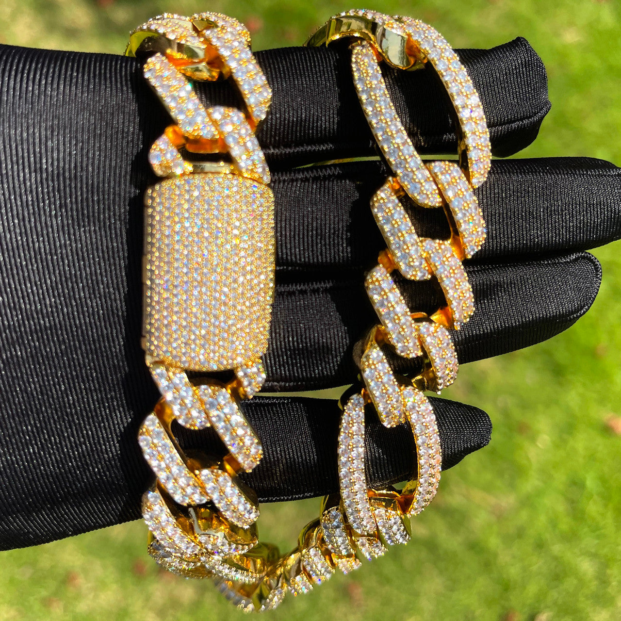 The Cubaro | Cuban Link Figaro Mixed Prong Set Link VVS Diamond Hip Hop Chain