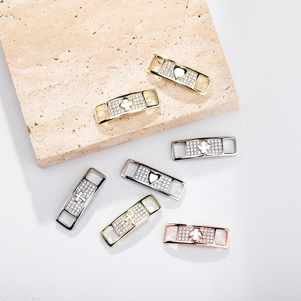 Shoe Tags | VVS Diamond CZ Shoe String Iced Blinged Out Sneakers Decoration