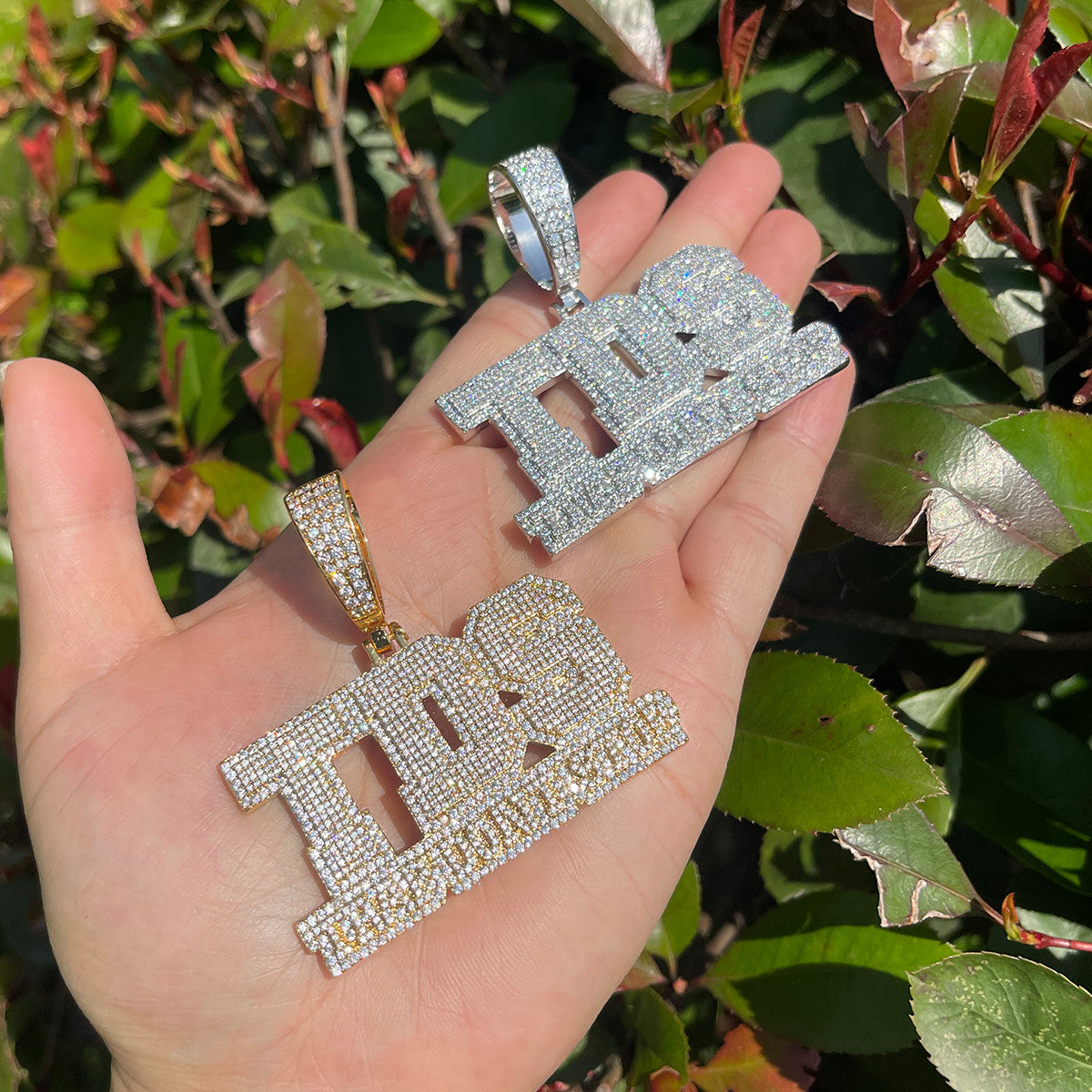 Iced Blinged Out Trap Don't Stop VVS Diamond CZ Prong Set Hip Hop Pendant