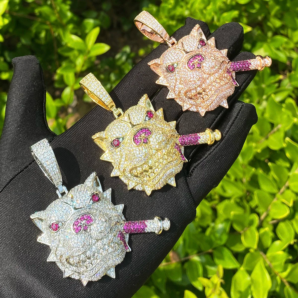 Pit Boss ll | VVS Diamond CZ Cigar Smoking Pit Bull Hip Hop Pendant Chain