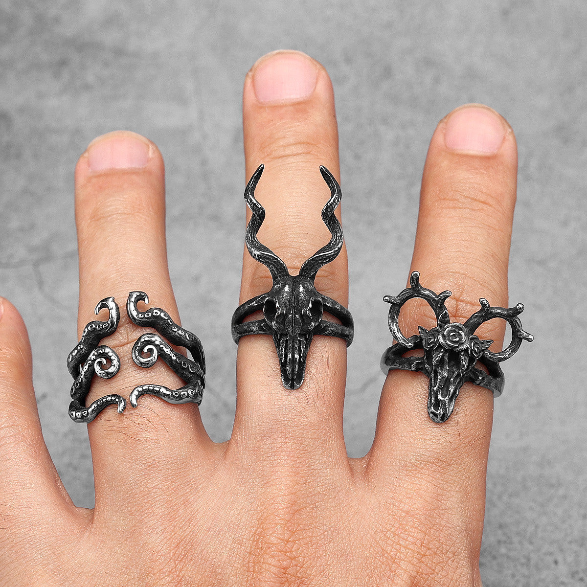 Reindeer Skull | Solid Stainless Steel Unique Personality Streetwear Rings
