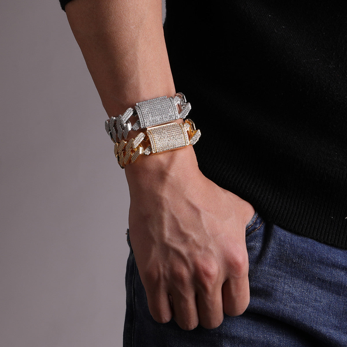 Box Of Ice | 20mm Prong Set Miami Cuban Link Hip Hop Bracelets