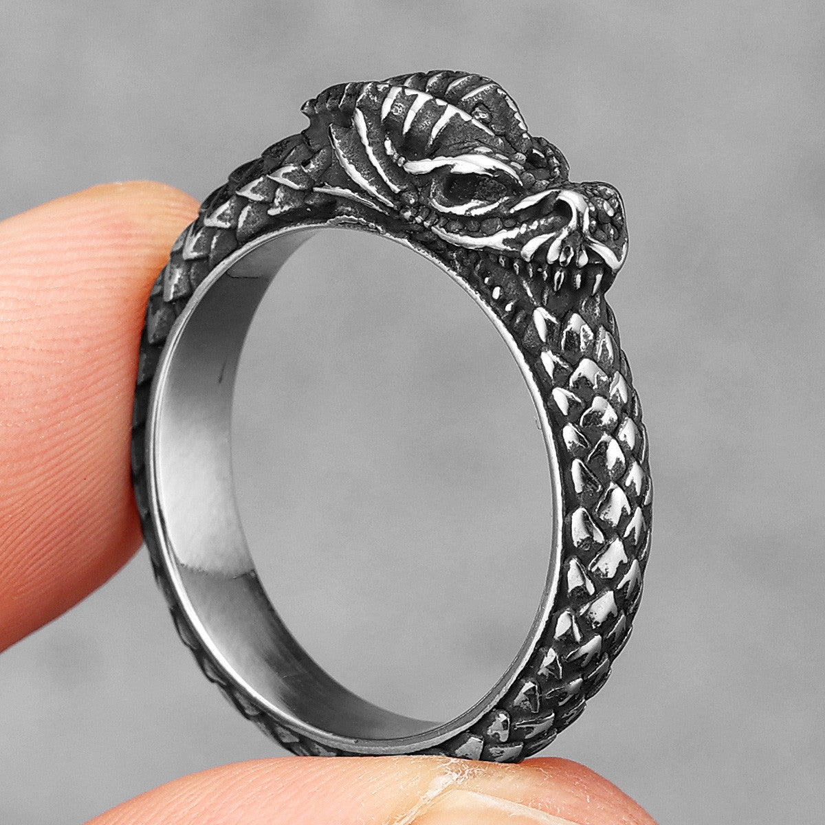 Serpent Collection | 316L No Fade Stainless Steel Dragon Snake Rings
