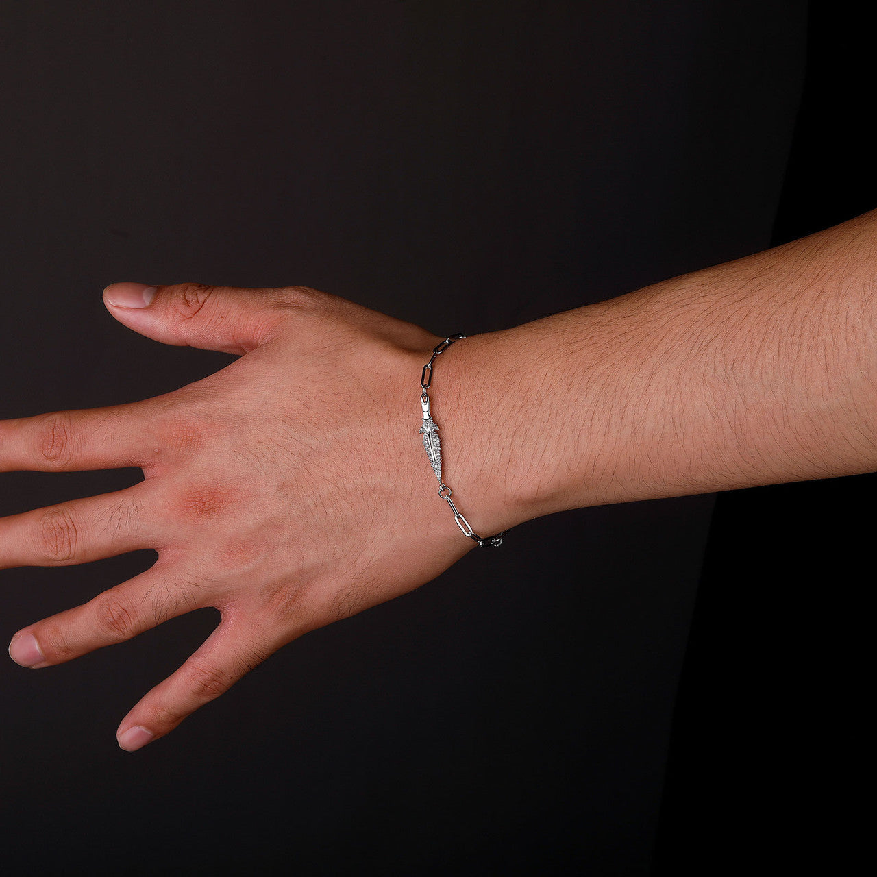 Slayer Dagger | Fashion VVS Diamond CZ Iced Blinged Out Designer Adjustable Bracelet