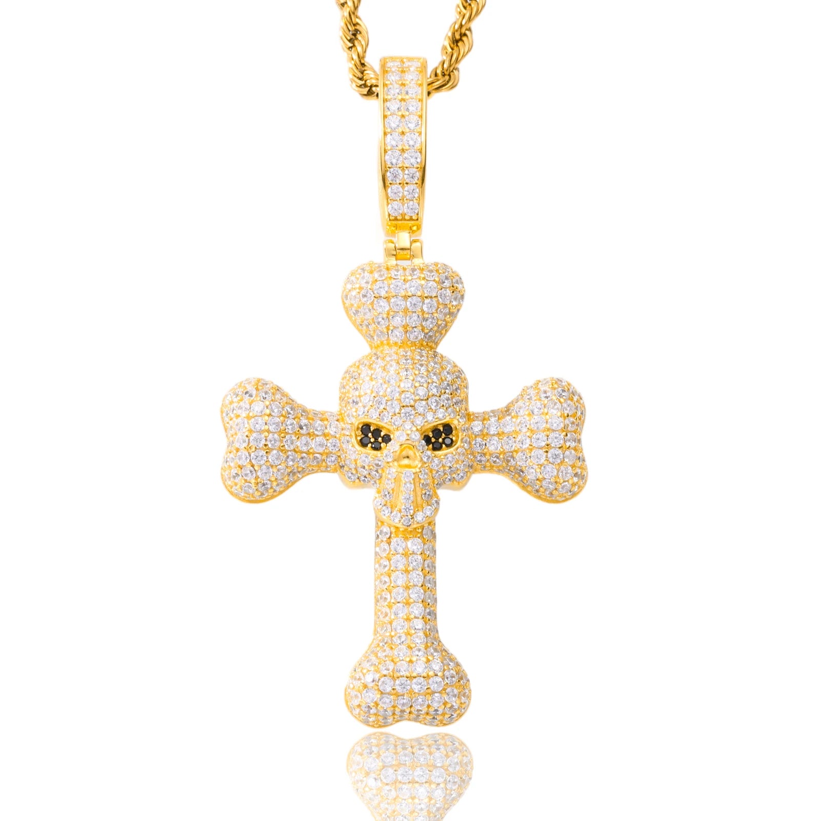 All Seeing Cross | 925 Sterling Silver D VVS1 Moissanite All Seeing Eye Hip Hop Cross Pendant