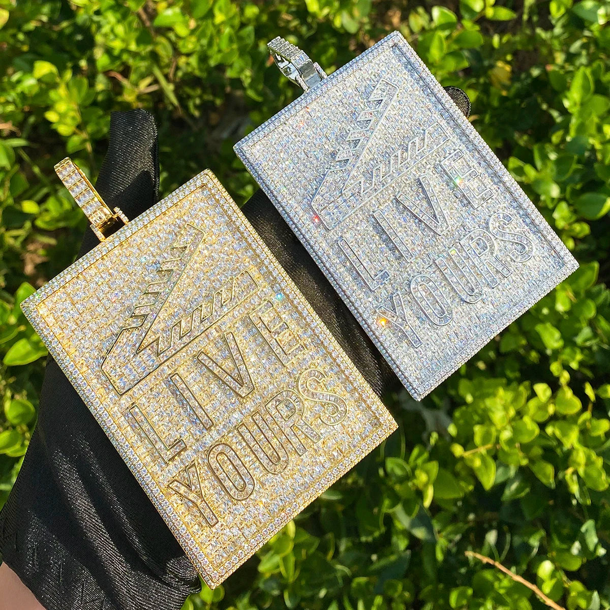 The World Stage | VVS Diamond CZ Live Yours Iced Blinged Out Hip Hop Pendant