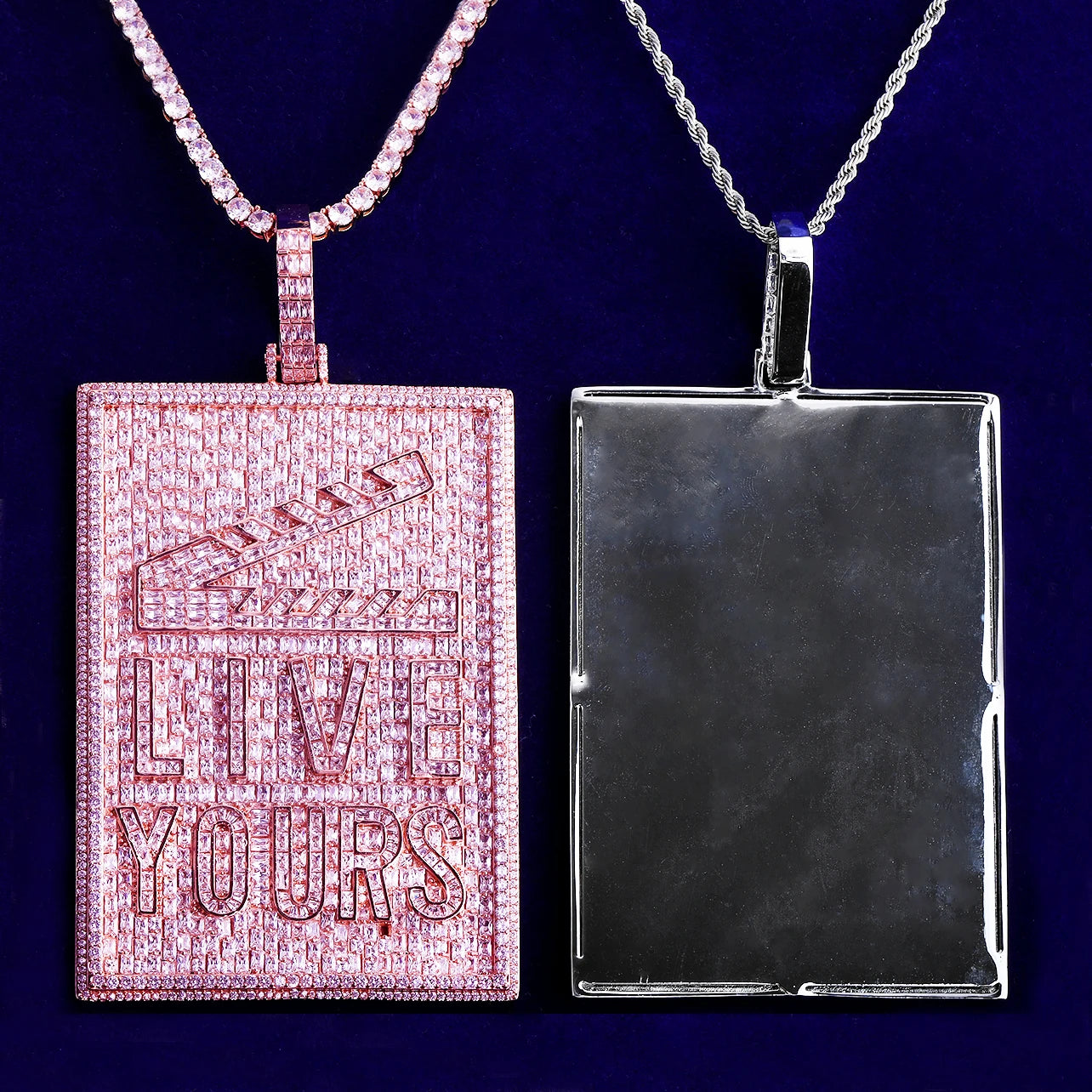 The World Stage | VVS Diamond CZ Live Yours Iced Blinged Out Hip Hop Pendant