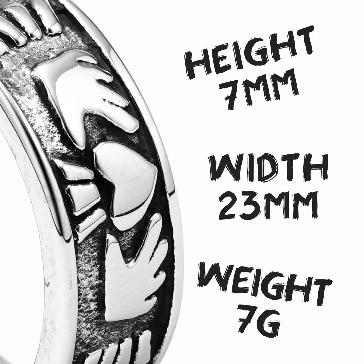 Engagement | Cute Heart Couples No Fade Solid Stainless Steel Lovers Rings