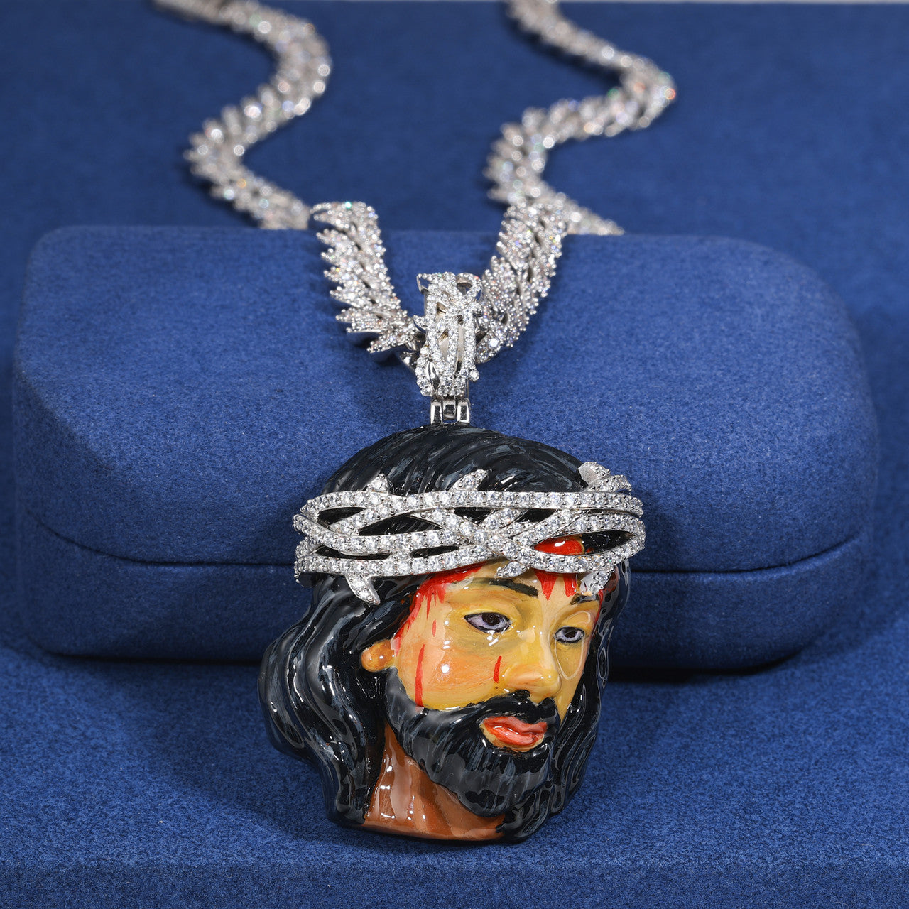 Jesus Christ Superstar | Moissanite VVS Diamond Crown Of Thorns Hip Hop Pendant