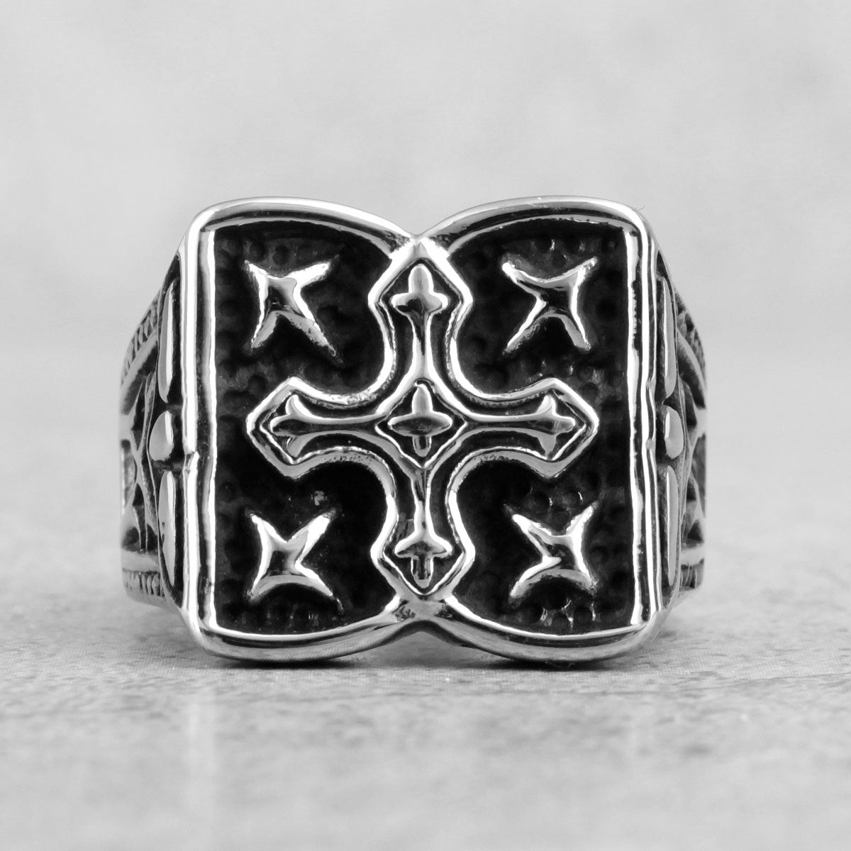 Faith | 316L No Fade Stainless Steel Talisman Faith Cross Unique Personality Rings