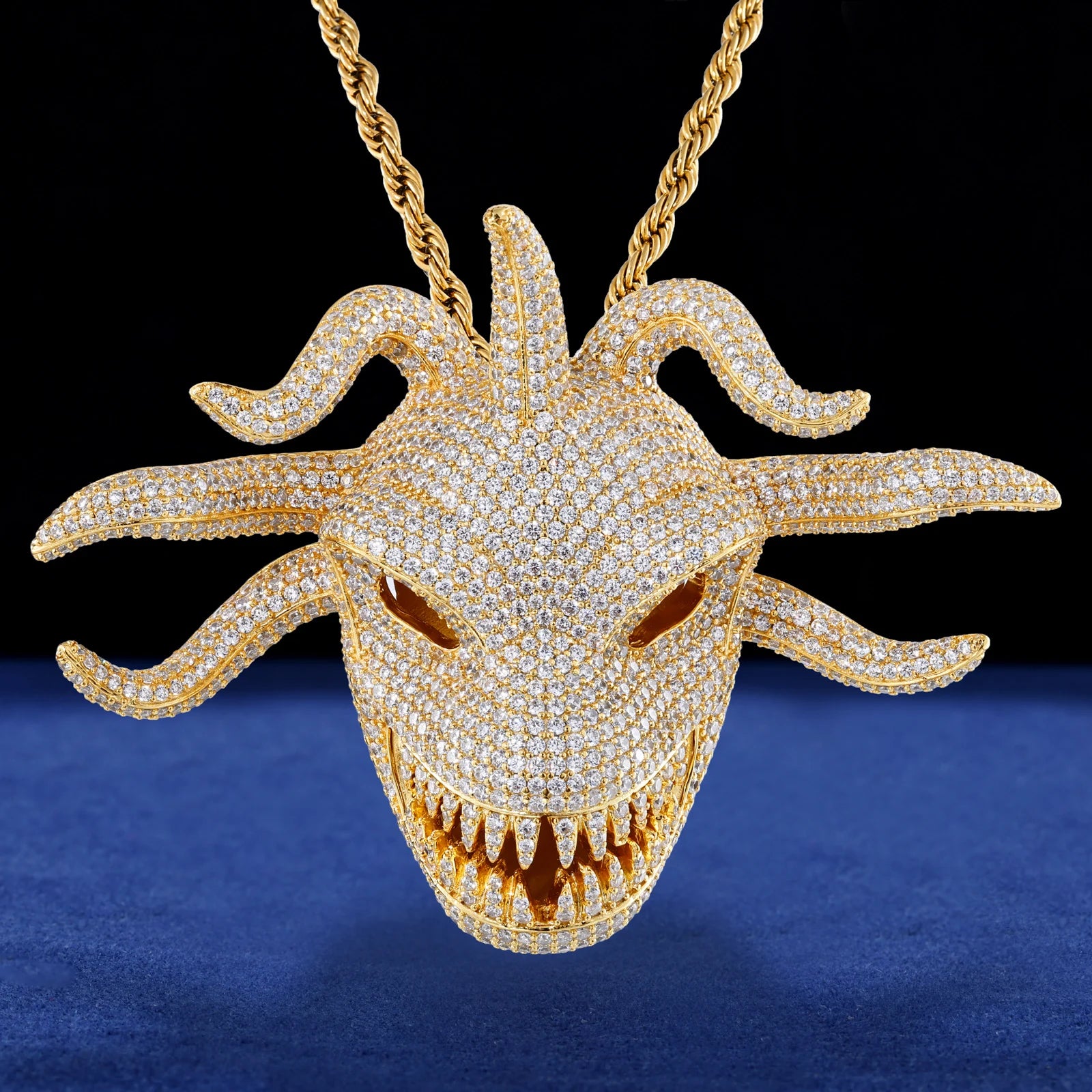 C-MONSTA | Moissanite Diamond Iced Blinged Out 925 Sterling Silver Hip Hop VVS Pendant