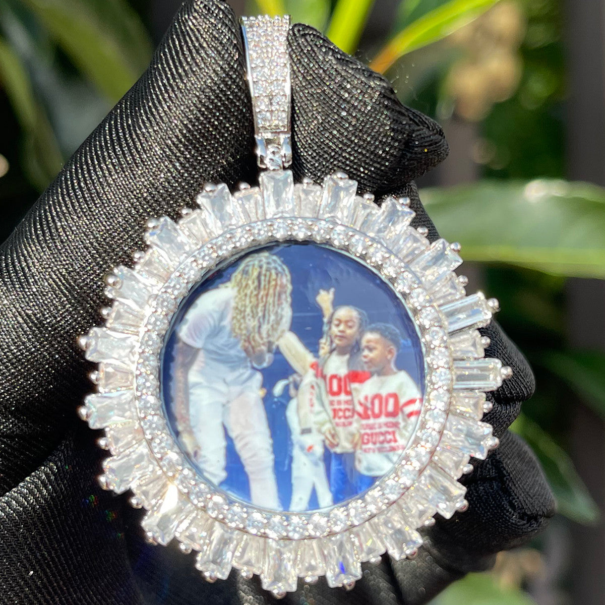 Diamond Memories | Offset Baguette Custom Photo Picture Hip Hop Pendant