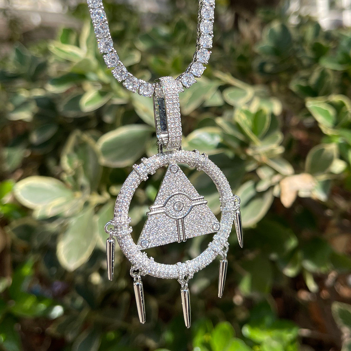 Millennium Wisdom Wheel | Pyramid All Seeing Eye Hip Hop Pendant