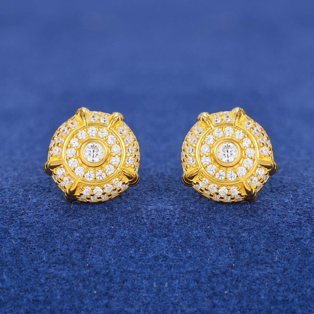 Dragon Claw | Sterling Silver Moissanite Diamond 18k Gold Black Hip Hop Earrings