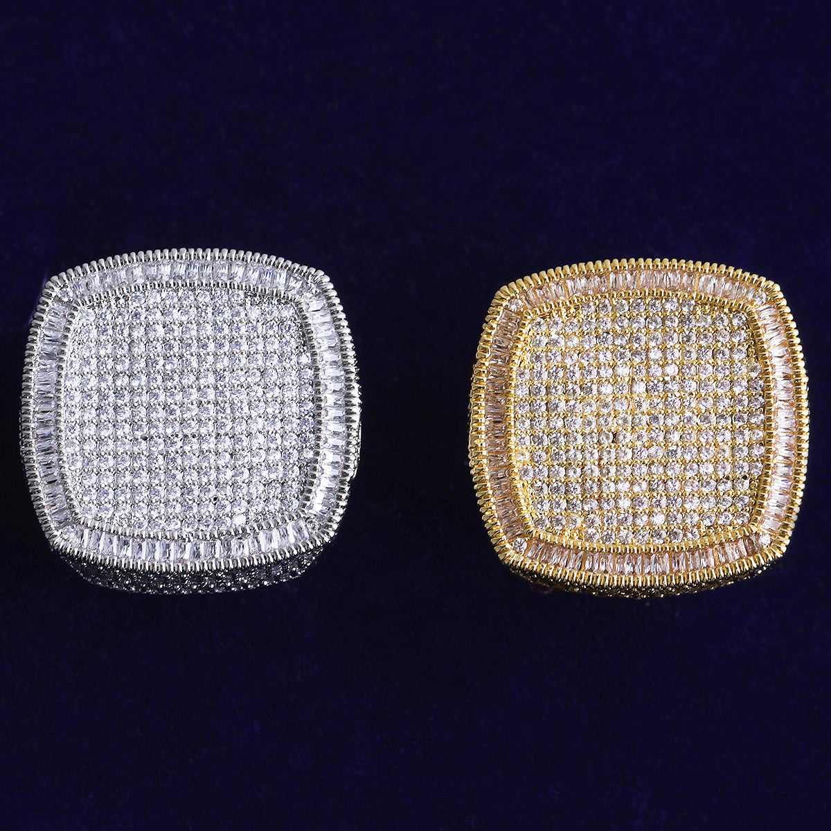 Thot Trap | VVS Diamond CZ Iced Blinged Out Baguette Pave Hip Hop Rings