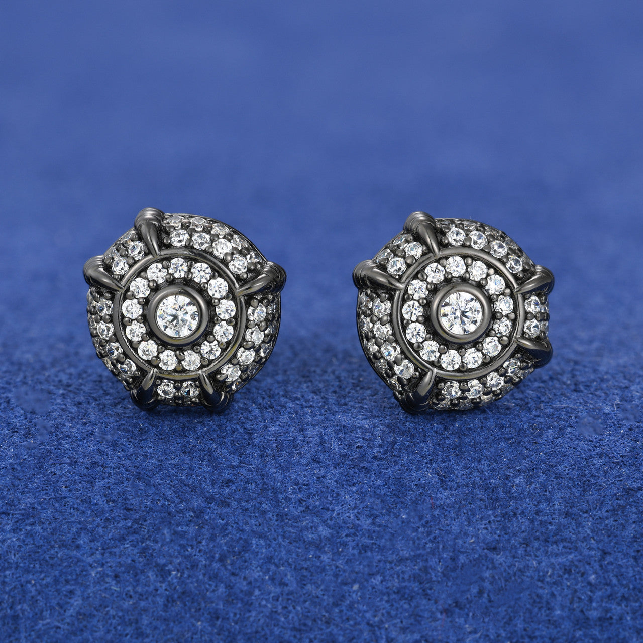 Dragon Claw | Sterling Silver Moissanite Diamond 18k Gold Black Hip Hop Earrings