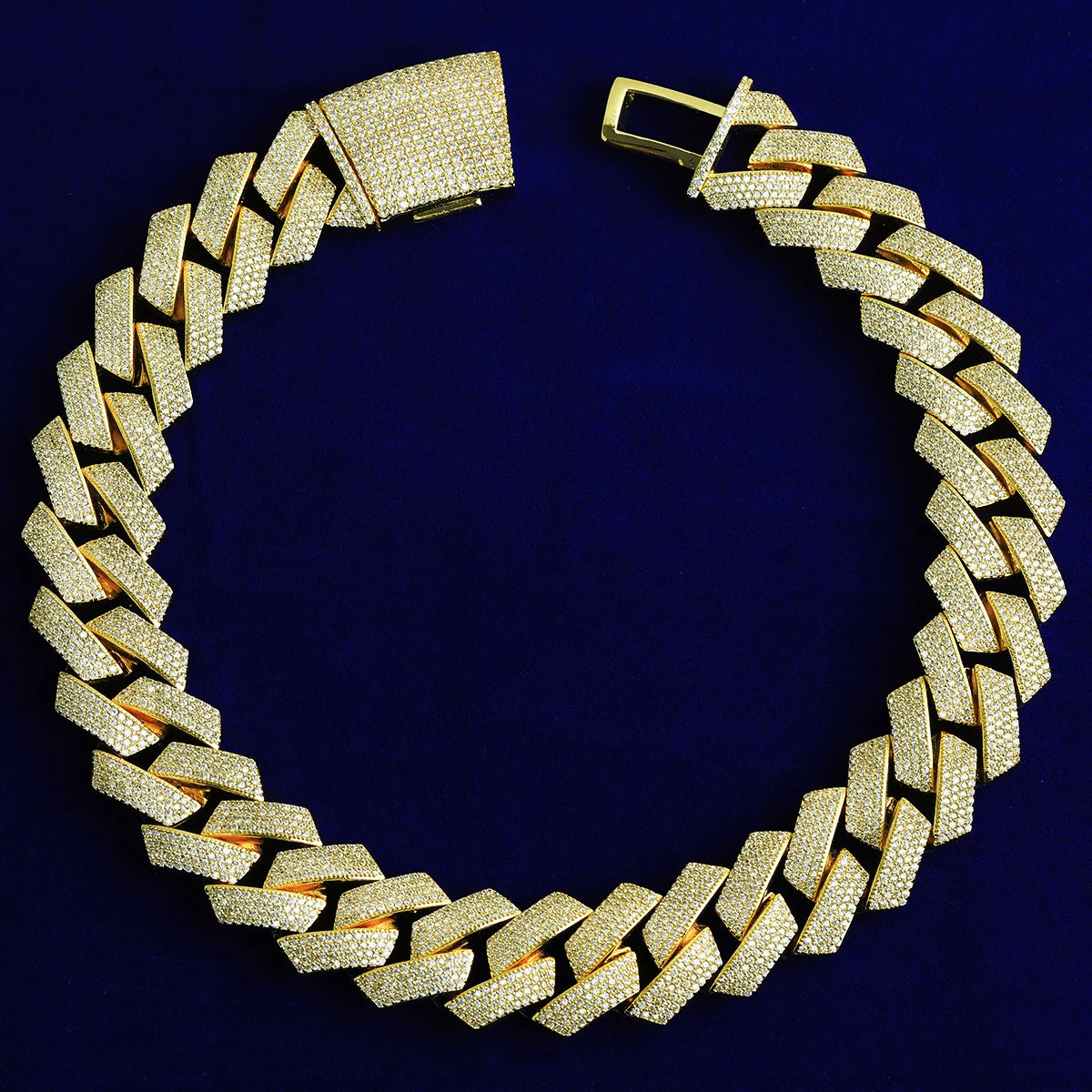 The Four Row | 20mm VVS Diamond CZ 5AA+ 4 Row Miami Cuban Link Chain Necklace