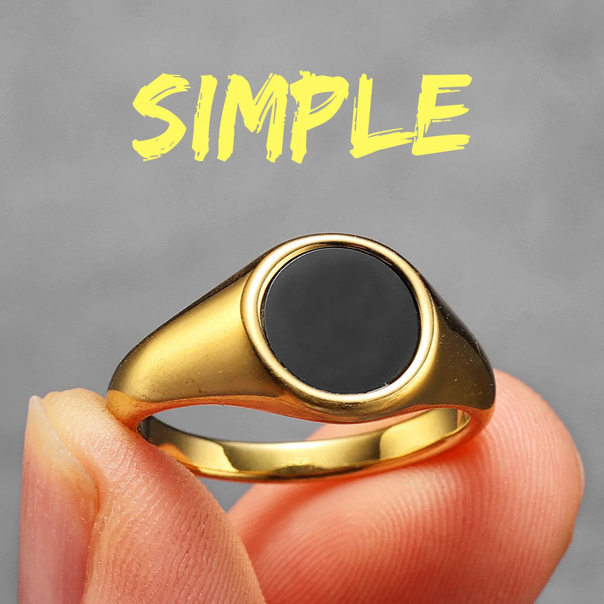 Luxury | 14k Gold Over No Fade Solid Stainless Steel Pearl Gemstone Rings
