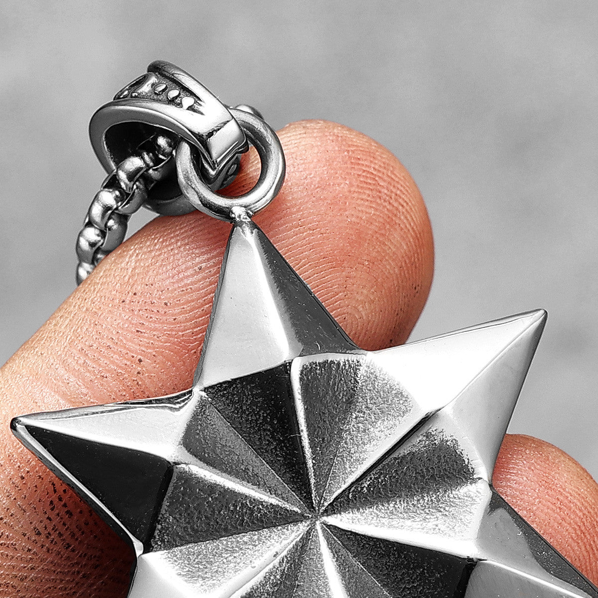 Judaism Six-pointed Star No Fade Stainless Steel Hexagram Spiritual Peace Pendant