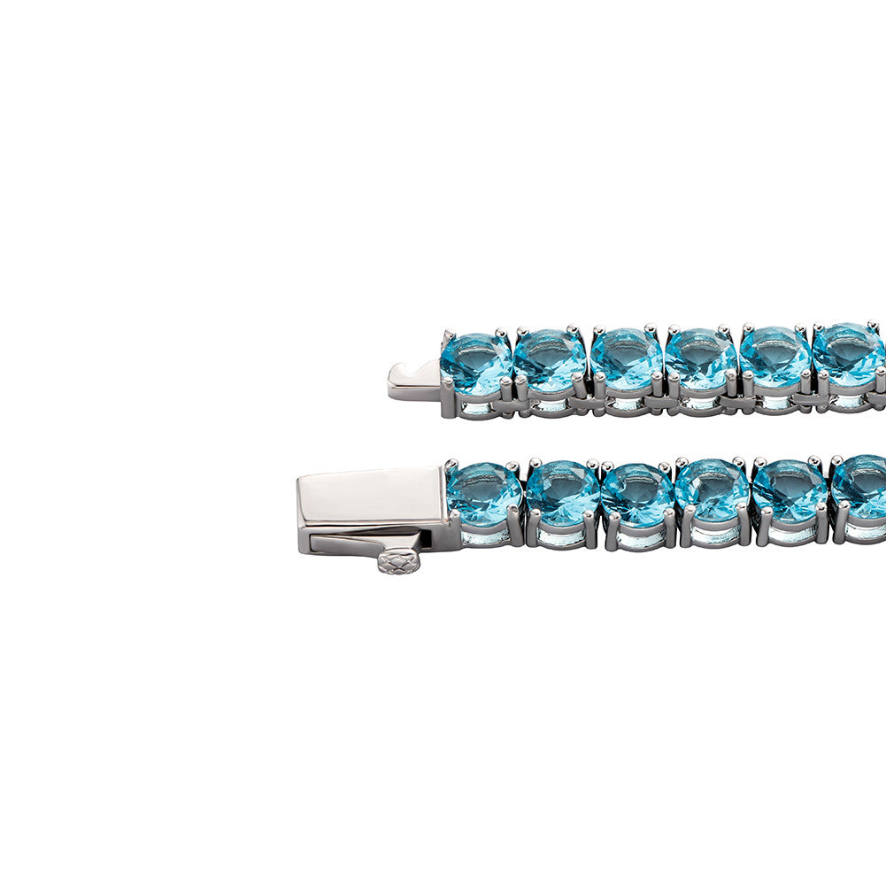 The Color Code | Blue/Green/Pink VVS Diamond CZ 3mm Colorful Tennis Chain Necklaces