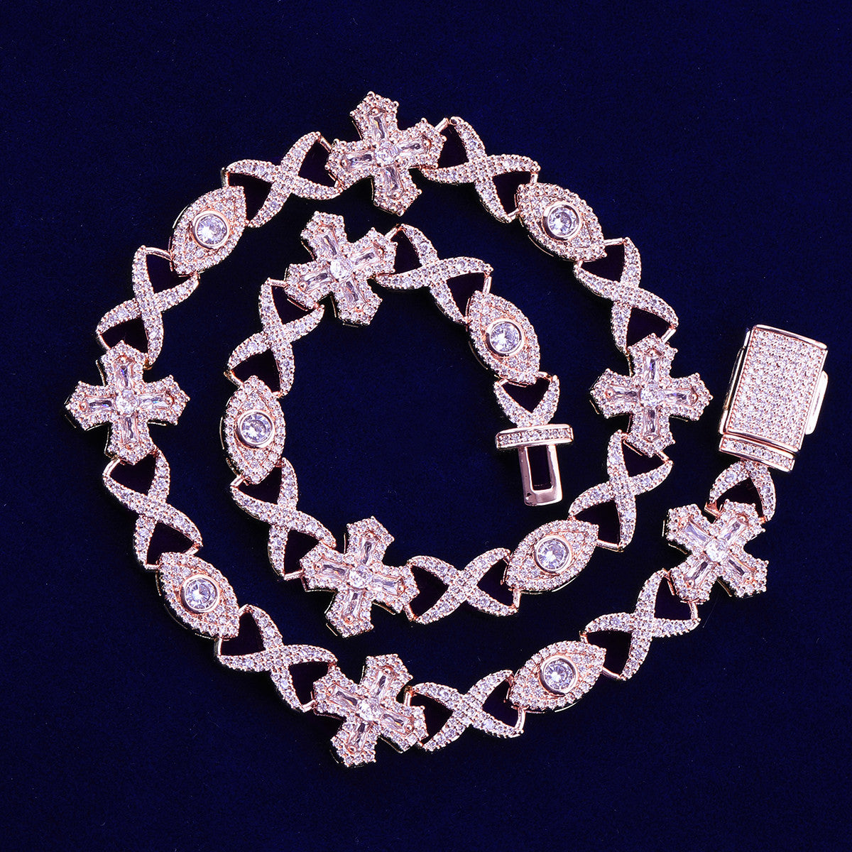 Infinity Eternal | VVS Diamond CZ Cross Hip Hop All Seeing Eye Infinite Bling Chain