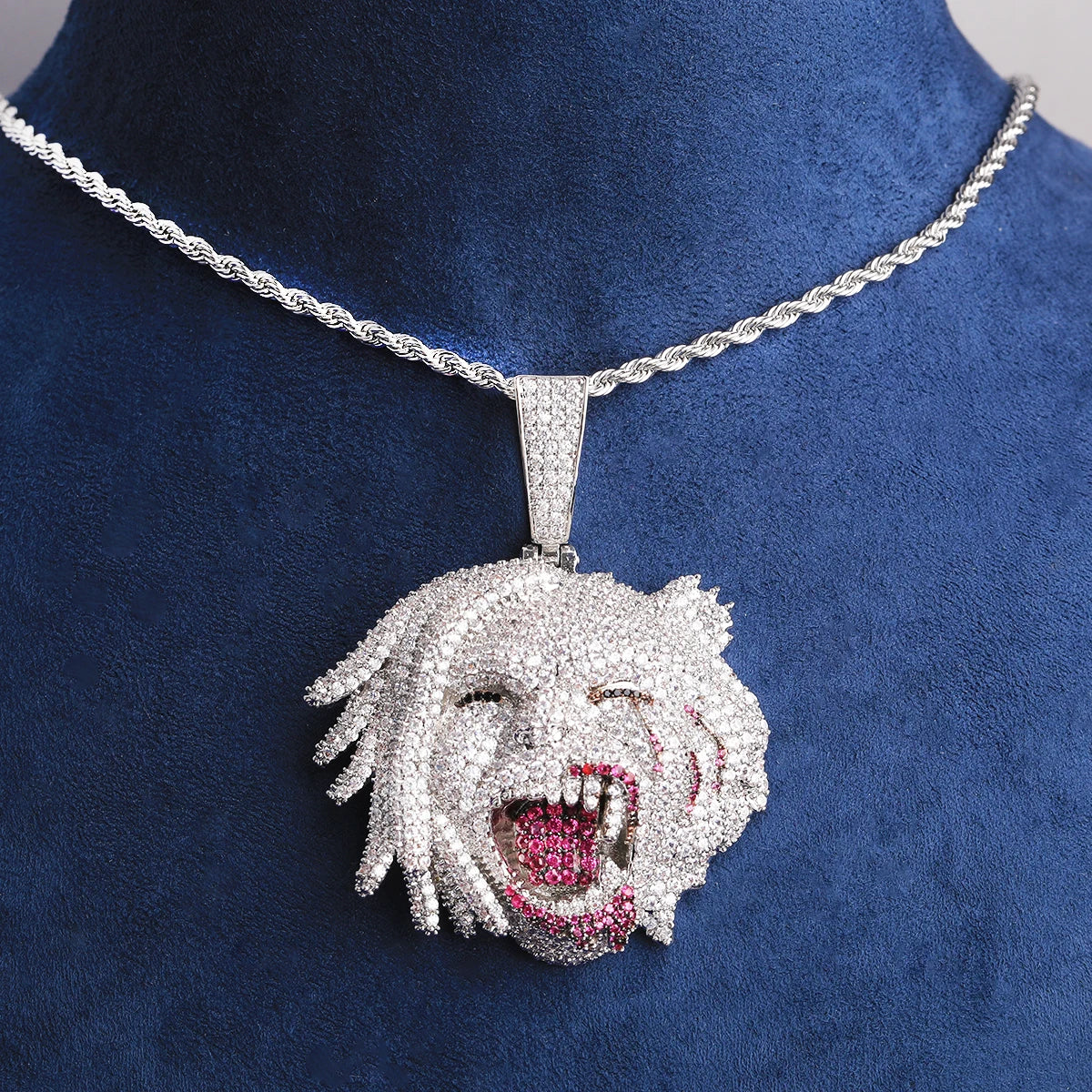 Man Beast | VVS Diamond CZ Iced Blinged Out Half Man Half Beast Hip Hop Pendant