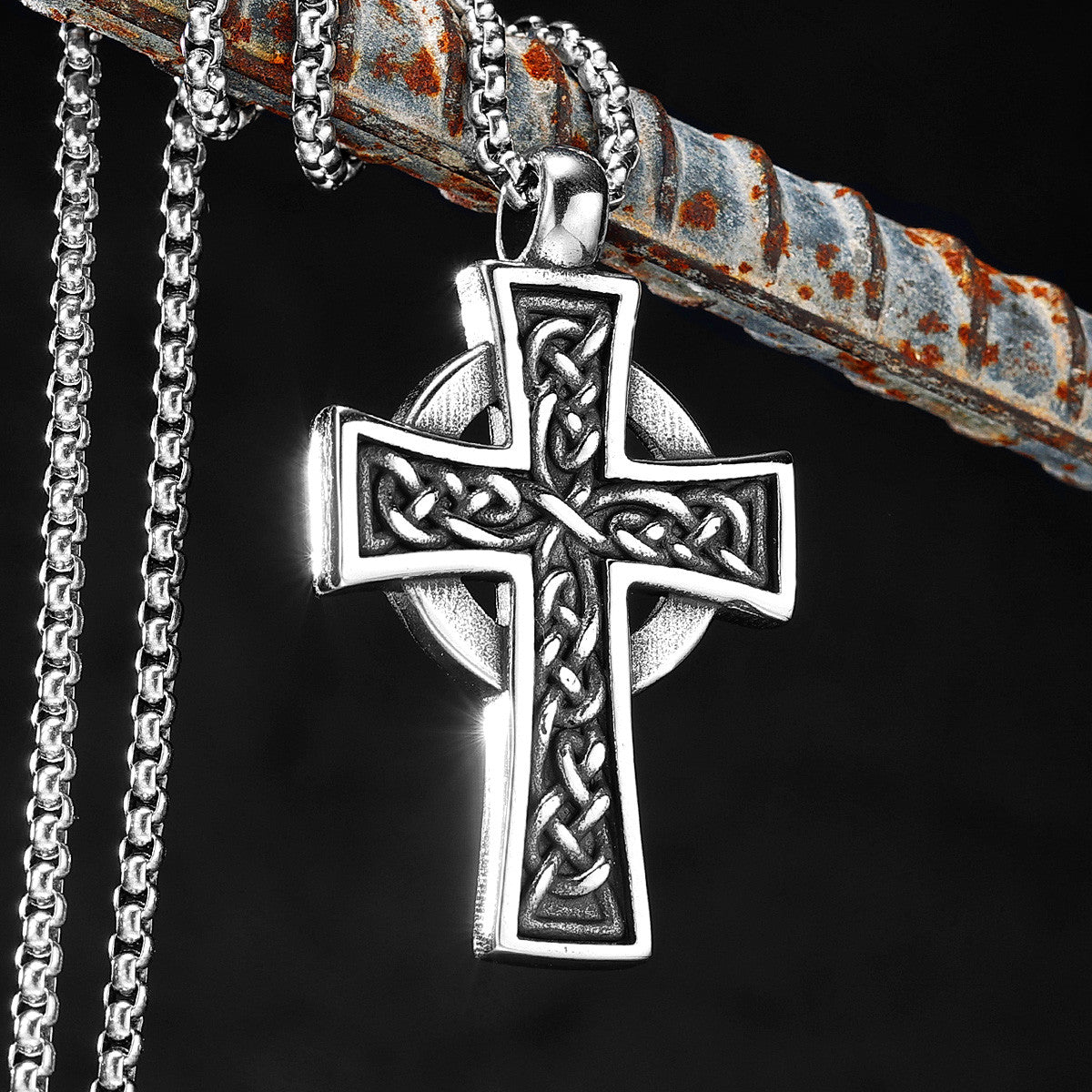 All Is One | 316L No Fade Stainless Steel Street Wear Spiritual Cross Chain Pendant