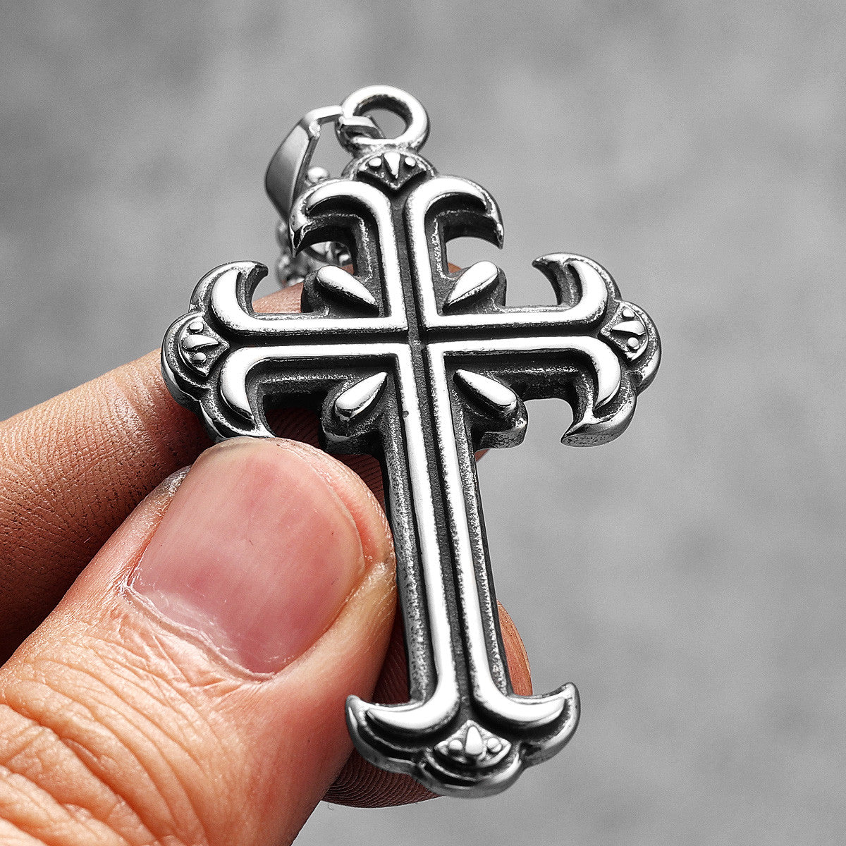 Carved Cross | 316L Stainless Steel Religion Spiritual Streetwear Hip Hop Pendant