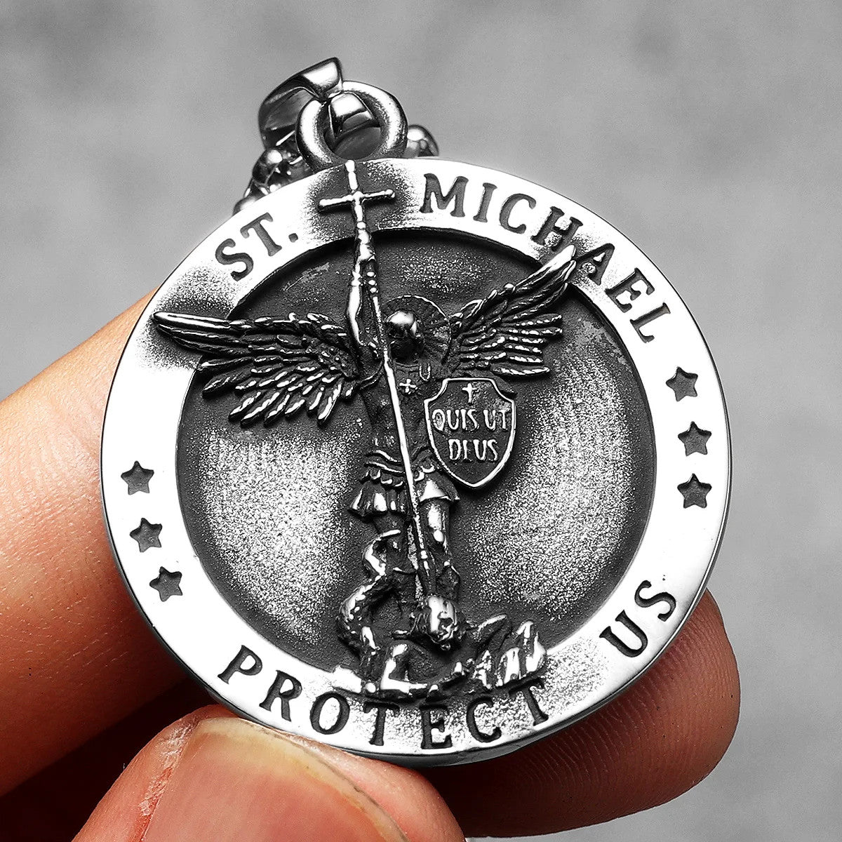 Guardian Of Souls | St Michael No Fade Stainless Steel Street Wear Spiritual Pendant