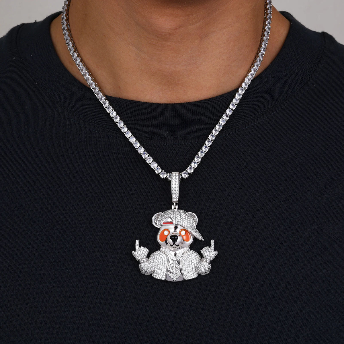 Luchini | VVS Moissanite Diamond Money Pouring From The Sky Hip Hop 925 Solid Pendant
