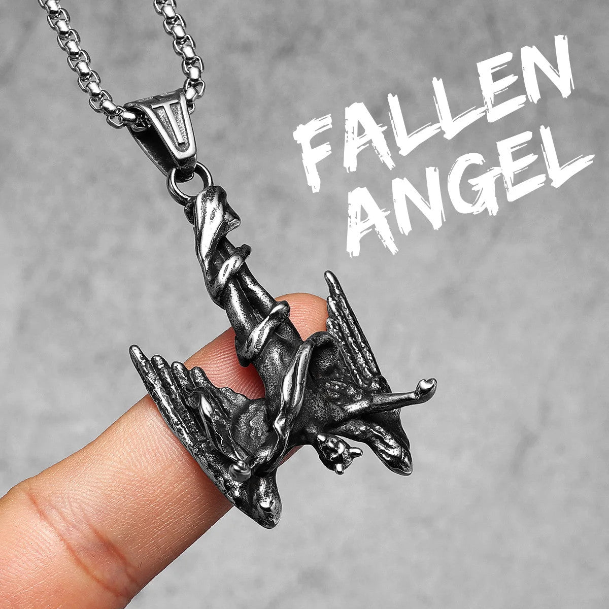 Angel Wing Collection | 316L No Fade Stainless Steel Prayer Angel Pendants
