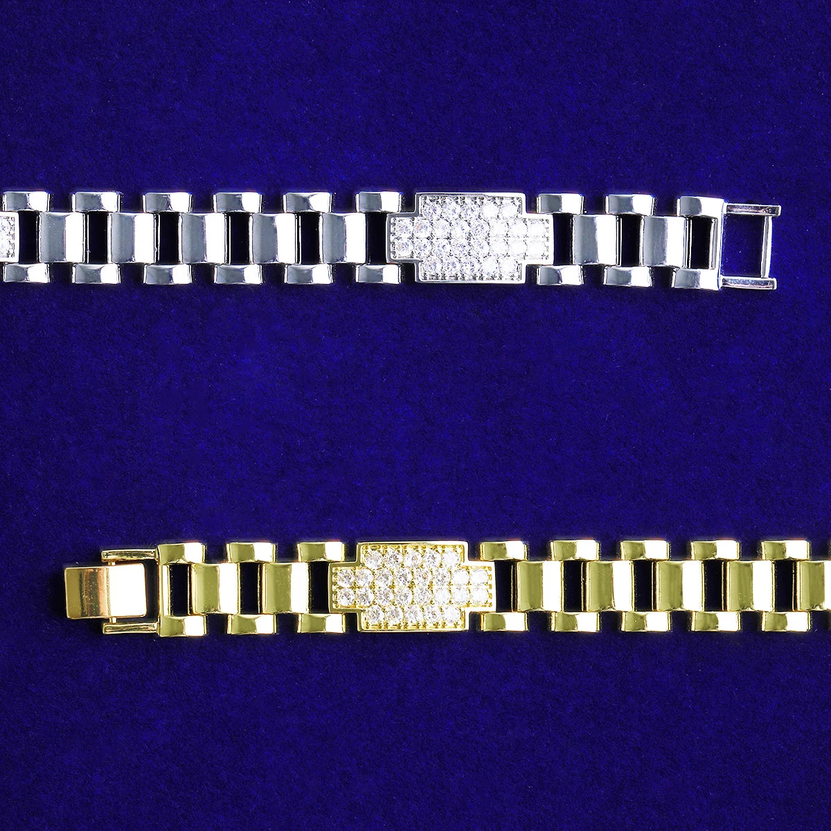 Buckle Ice | VVS Diamond CZ Iced Blinged Out Hip Hop Belt Buckle Bracelet