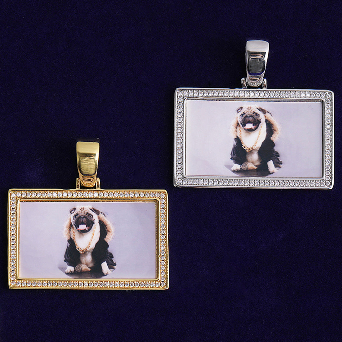 Framed Love | VVS Diamond CZ Custom Made Iced Blinged Out Photo Pendant Chain