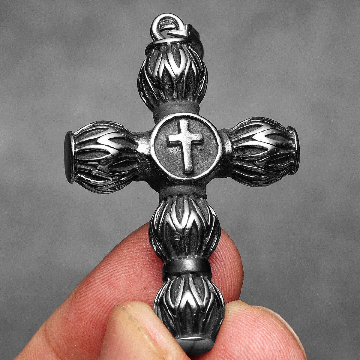Circular Cross | 316L Solid Stainless Steel Designer Hip Hop Spiritual Cross Pendant