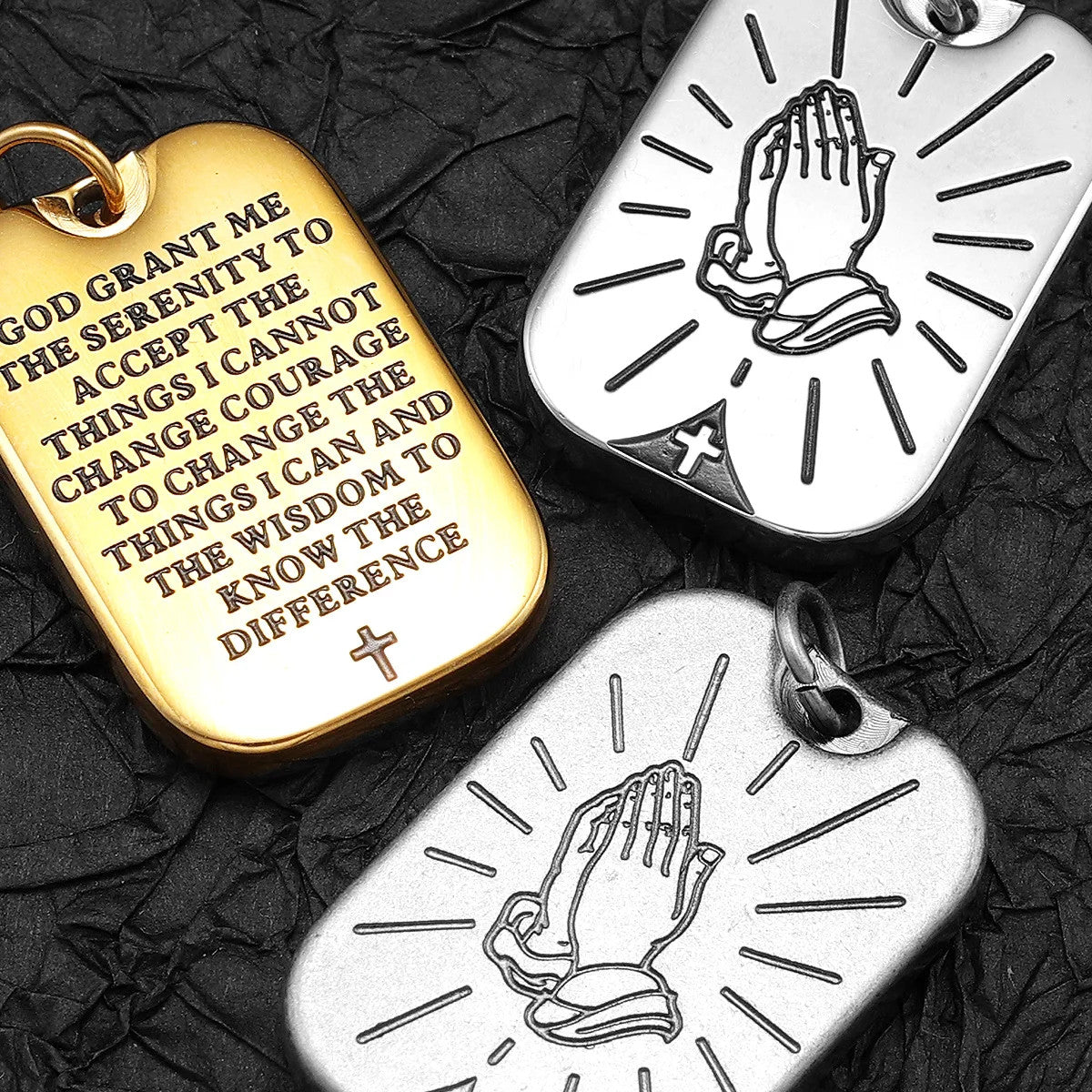 Prayer Changes Things | 316L No Fade Stainless Steel Hip Hop Cross Pendant Collection