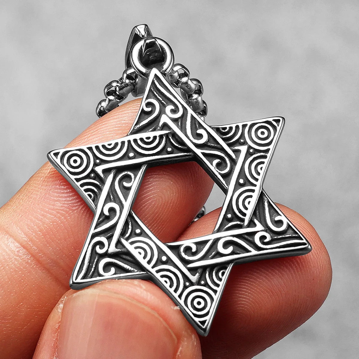 Star Of David | 316L No Fade Designer Judaism Solomon's Seal Stainless Steel Pendant