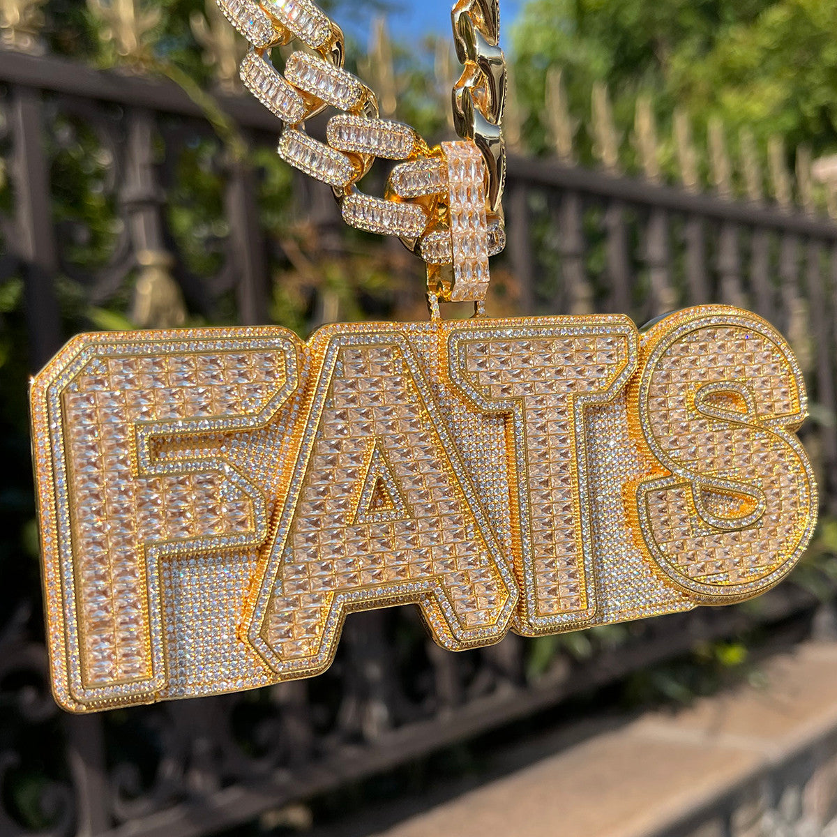 HeavySet | Iced Custom Made Baguette Initial Letter Blinged Out Hip Hop Pendants