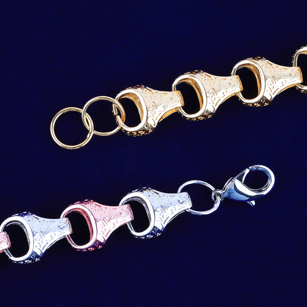 Be Large | Designer Acorn Link 24k 925 Silver Rose Gold Hip Hop Chain Necklace