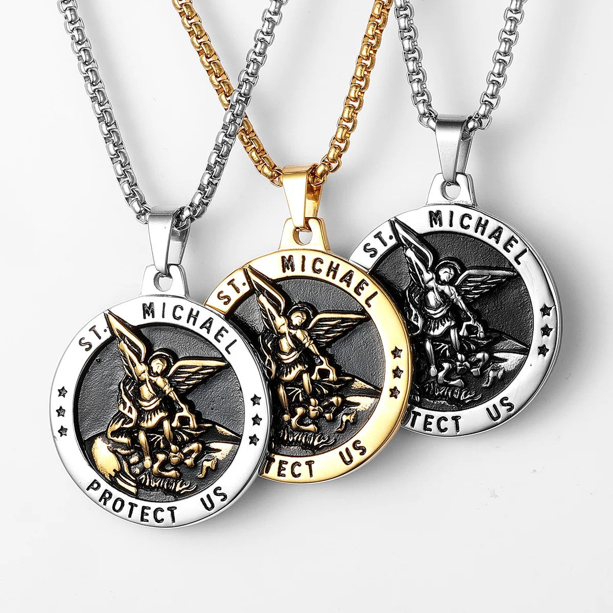 St.Michael | Arch Angel Stainless Steel Street Wear Divine Protection Pendant